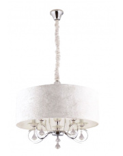 Lampa wisząca żyrandol Amsterdam P0103 oprawa wisząca nowoczesna abażur ecru Maxlight 