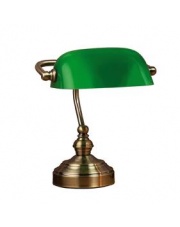Lampa stołowa Bankers 25cm 105930 oprawa stojąca patyna/zielona Markslojd
