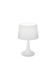 Lampa stołowa London Small Bianco 110530 Ideal Lux biała oprawa stołowa w stylu nowoczesnym
