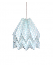 Lampa wisząca Native Tupi Mint Blue Orikomi papierowa oprawa wisząca z etnicznym wzorem