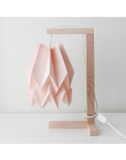Lampa stołowa Plain Pastel Pink Orikomi papierowa oprawa stołowa w stylu design