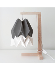 Lampa stołowa Alpine Grey with Polar White Stripe Orikomi papierowa oprawa stołowa w stylu design