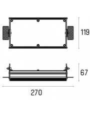 Rama montażowa 4.1863 do lampy wpuszczanej Multiva Evo Trimless Inset 80.2 Labra