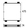 Rama montażowa 4.2104 do lampy wpuszczanej Solid Area 4.0 WP Labra