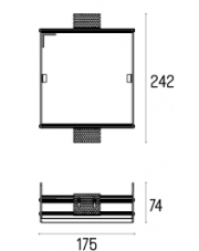 Rama montażowa 4.2108 do lampy wpuszczanej Solid Lightbox 185.1 WP Labra