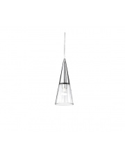 Lampa Wisząca Cono SP1 017440 Ideal Lux szklana oprawa w nowoczesnym chromowym stylu