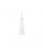 Lampa Wisząca Kuky SP1 053448 Ideal Lux szklana oprawa w nowoczesnym białym stylu 