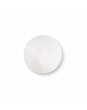 Plafon Simply PL2 007977 Ideal Lux biała okrągła oprawa w minimalistycznym stylu