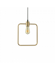 Lampa wisząca ABC SP1 Square 207858 Ideal Lux nowoczesna oprawa w kolorze mosiężnym