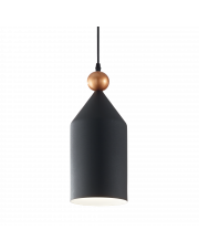 Lampa wisząca Triade-1 SP1 194684 Ideal Lux czarno-złota pojedyncza oprawa wisząca