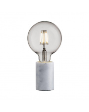 Lampa stołowa Siv 45875001 Nordlux minimalistyczna biała marmurowa oprawa stołowa