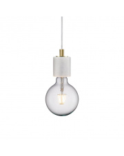 Lampa wisząca Siv 45883001 Nordlux minimalistyczna biała marmurowa oprawa wisząca