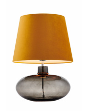 Lampa stołowa Sawa Velvet 41022105 KASPA złota oprawa z dymioną podstawą