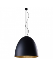 Lampa wisząca EGG XL 9026 Nowodvorski Lighting nowoczesna czarna oprawa ze złotym wykończeniem