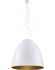 Lampa wisząca EGG XL 9025 Nowodvorski Lighting nowoczesna biała oprawa ze złotym wykończeniem