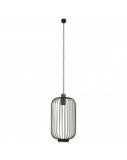 Lampa wisząca CAGE 6844 Nowodvorski Lighting podłużna czarna oprawa w nowoczesnym stylu