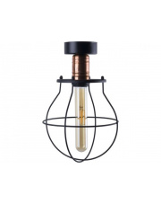 Plafon MANUFACTURE 9741 Nowodvorski Lighting czarno-miedziana oprawa w stylu loft