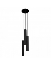 Lampa wisząca EYE L 8917 Nowodvorski Lighting potrójny czarny zwis w nowoczesnym stylu