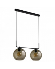 Lampa wisząca MONACO 9363 Nowodvorski Lighting podwójna oprawa z dymionego szkła