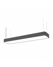 Lampa wisząca SOFT LED 7532 93,5x20 Nowodvorski Lighting podłużna grafitowa oprawa w nowoczesnym stylu