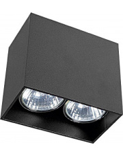 Oprawa natynkowa GAP 9384 Nowodvorski Lighting prostokątna czarna lampa sufitowa