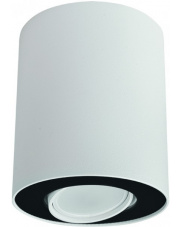 Plafon SET 8898 Nowodvorski Lighting biało-czarna oprawa w kształcie tuby