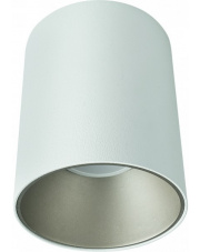 Plafon EYE TONE 8928 Nowodvorski Lighting biała oprawa ze srebrnym pierścieniem
