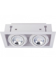 Oprawa wpuszczana DOWNLIGHT ES111 9574 Nowodvorski Lighting podwójna oprawa w kolorze białym