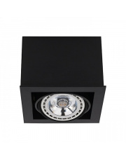 Oprawa natynkowa BOX ES111 9495 Nowodvorski Lighting czarna oprawa w kształcie kostki