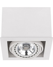 Oprawa natynkowa BOX ES111 9497 Nowodvorski Lighting biała oprawa w kształcie kostki