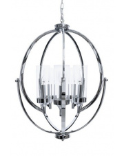 Lampa wisząca Roda 5 BL0384 Berella Light chromowa oprawa w nowoczesnym stylu