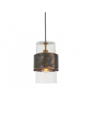 Lampa wisząca Steal&Glass ST03221-B Artemodo metalowa oprawa z transparentnym kloszem