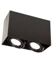 LAMPA SUFITOWA BLOCCO CZARNA 2x7W GU10 LED