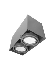 LAMPA SUFITOWA BLOCCO SZARY 2x7W GU10 LED
