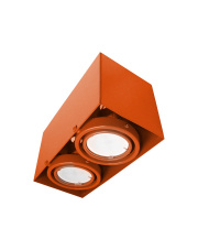 LAMPA SUFITOWA  BLOCCO POMARAŃCZOWA 2x7W GU10 LED