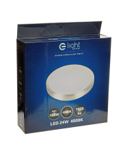 PLAFON LED 24W 4000K SREBRNY IP44
