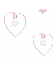 Lampa wisząca AMORE PINK 1xE27