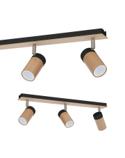 Lampa sufitowa BARON BLACK 3xGU10