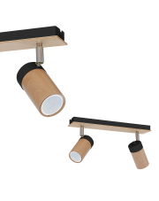 Lampa sufitowa BARON BLACK 2xGU10