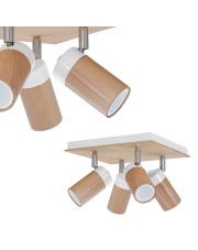 Lampa sufitowa BARON WHITE 4xGU10