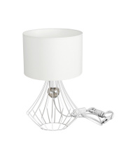 Lampka stołowa JEWEL WHITE 1xE27