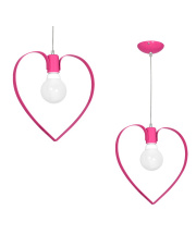 Lampa wisząca AMORE DARK PINK 1xE27