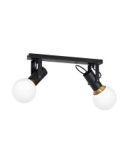 Lampa sufitowa AURIS BLACK 2xE14