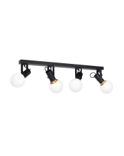 Lampa sufitowa AURIS BLACK 4xE14