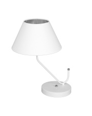 Lampa stołowa VICTORIA WHITE 1xE27