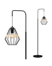 Lampa stojąca CLIFF BLACK 1xE27