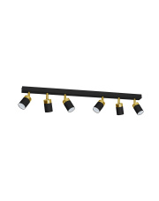 Lampa sufitowa JOKER BLACK/GOLD 6xGU10