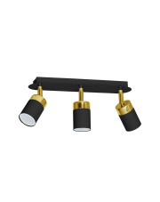 Lampa sufitowa JOKER BLACK/GOLD 3xGU10