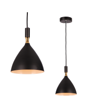 Lampa wisząca OTTO BLACK/GOLD 1xE27