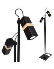 Lampa podłogowa VIDAR BLACK 2xGU10